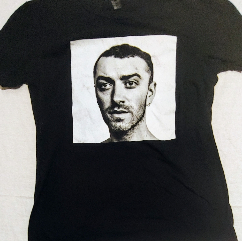 Sam Smith The Thrill of It Concert Tee With Tour Dates/Locs Back Size Small